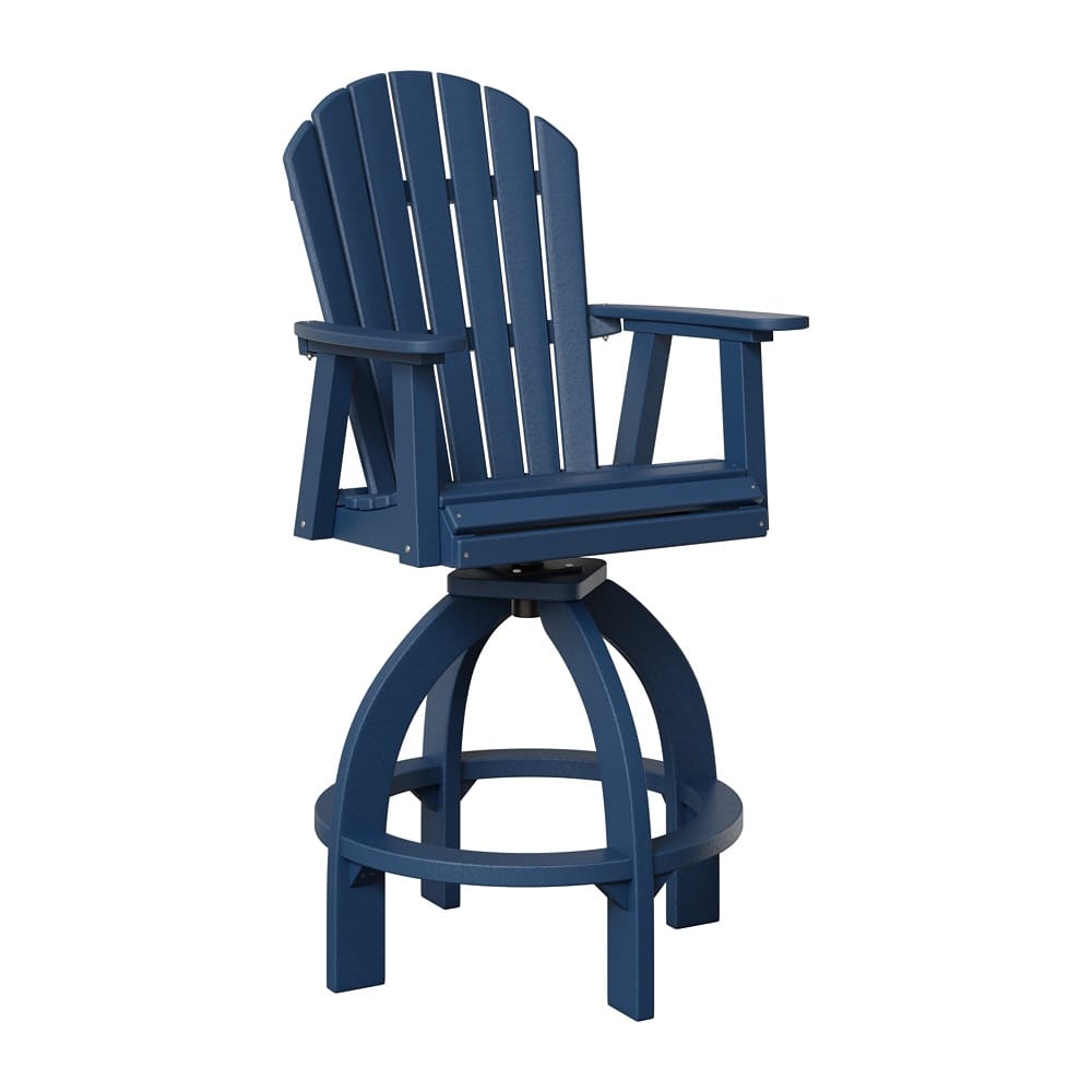 Berlin Gardens Outdoor 30" Extra Tall Swivel Bar Chair