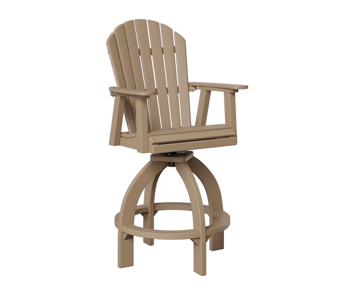 Berlin Gardens Outdoor 30" Extra Tall Swivel Bar Chair