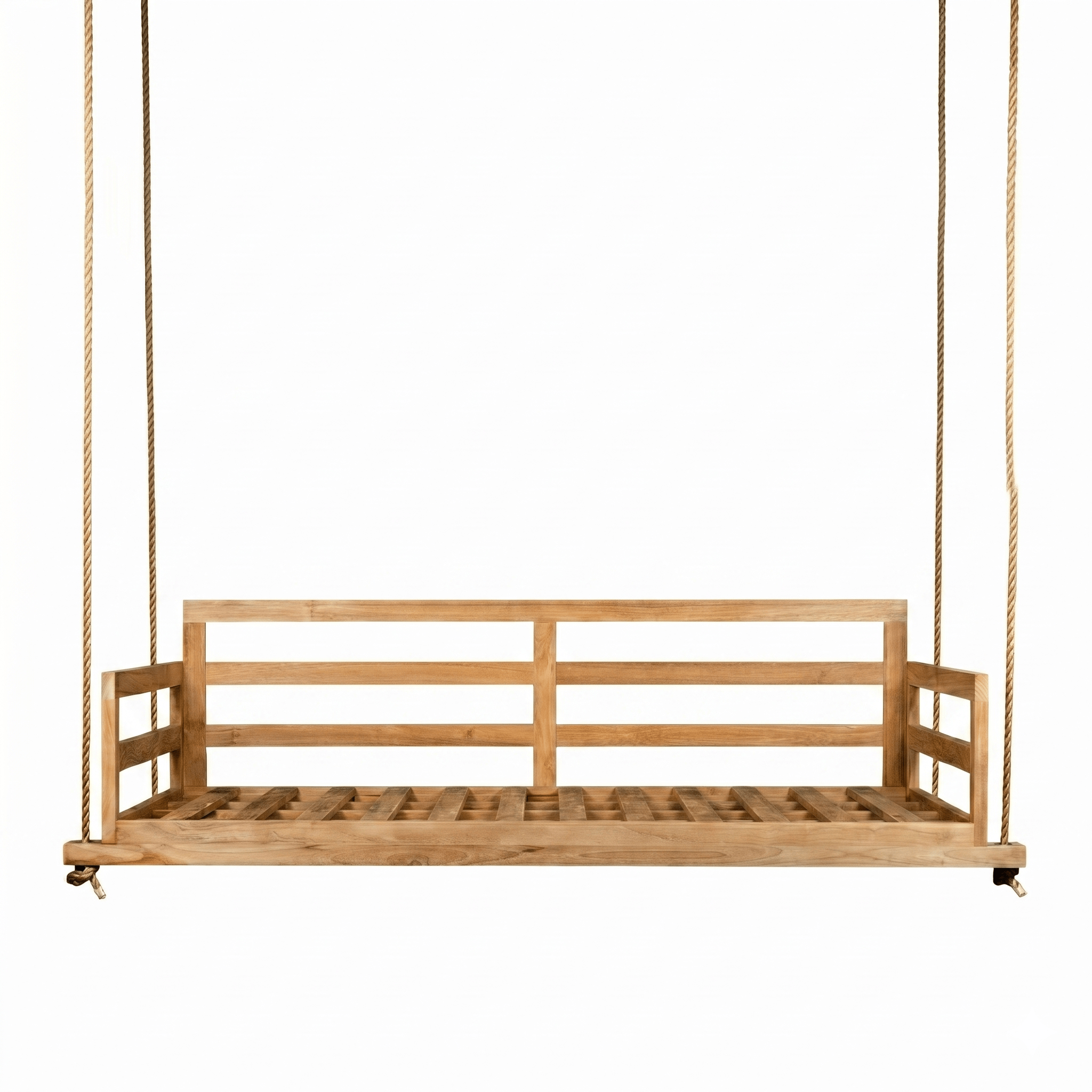 East Green Conrad Grade-A Teak Twin Porch Swing Bed