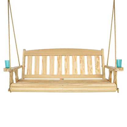 Amish Casual 4 Foot Unfinished Mission Porch Swing