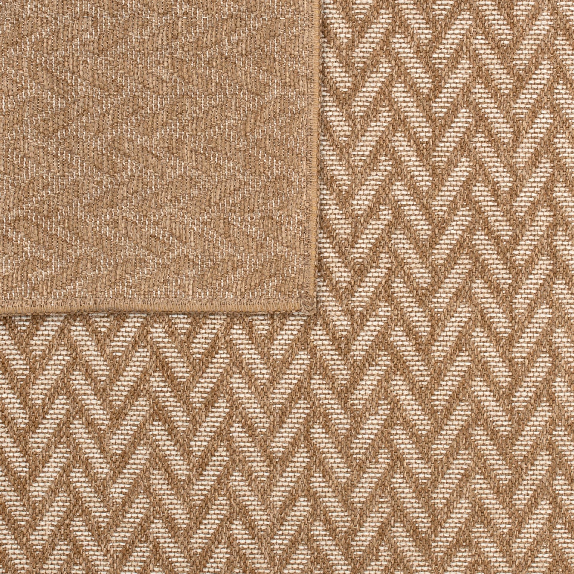 East Green Haussmann Chevron Outdoor Area Rug
