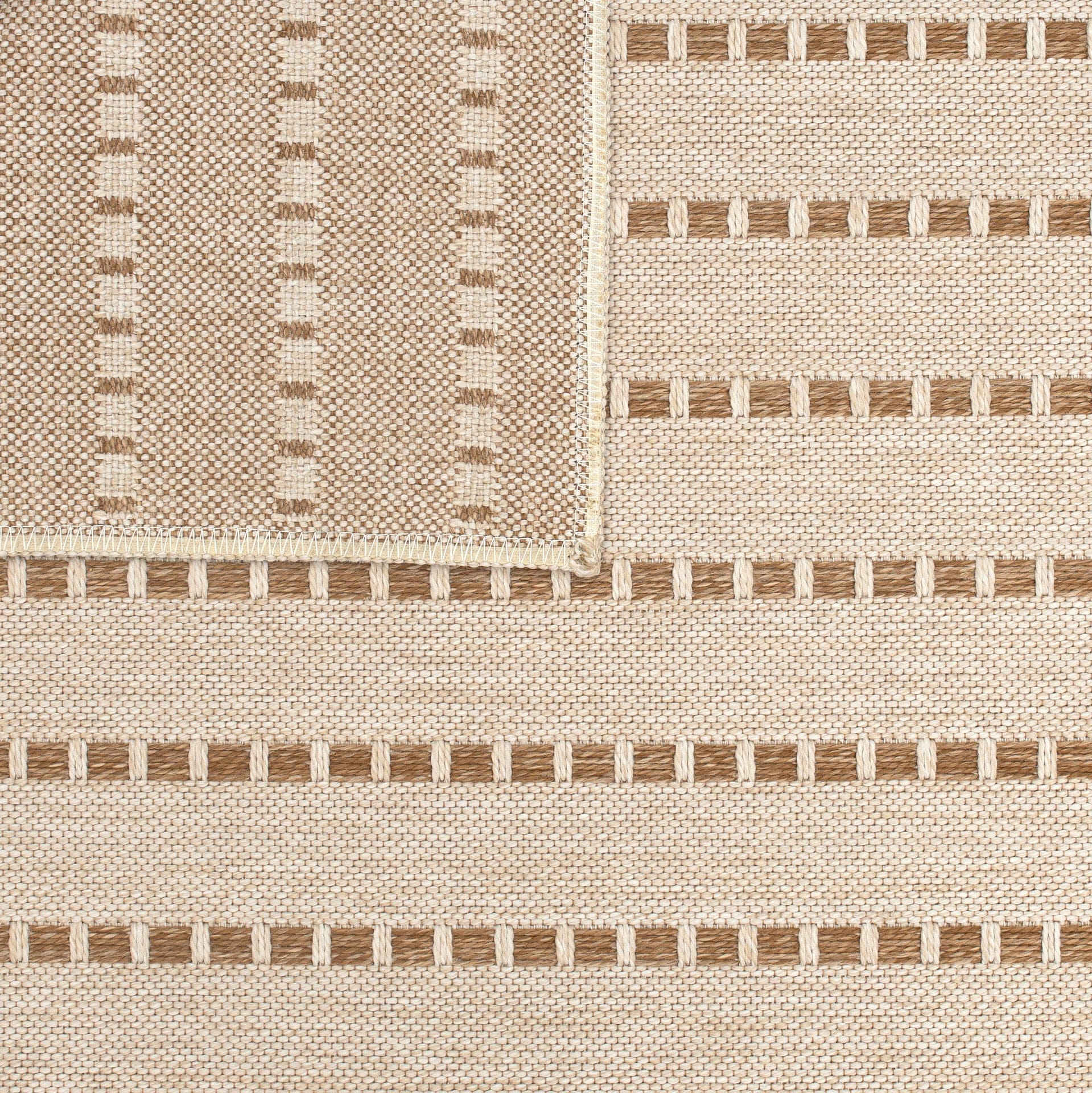 Ottenby Outdoor Rug, Flax on White