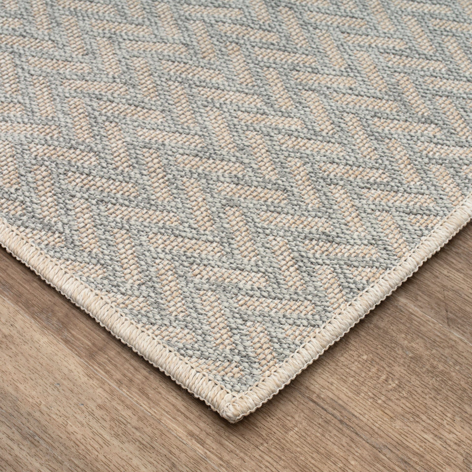 East Green Haussmann Chevron Outdoor Area Rug