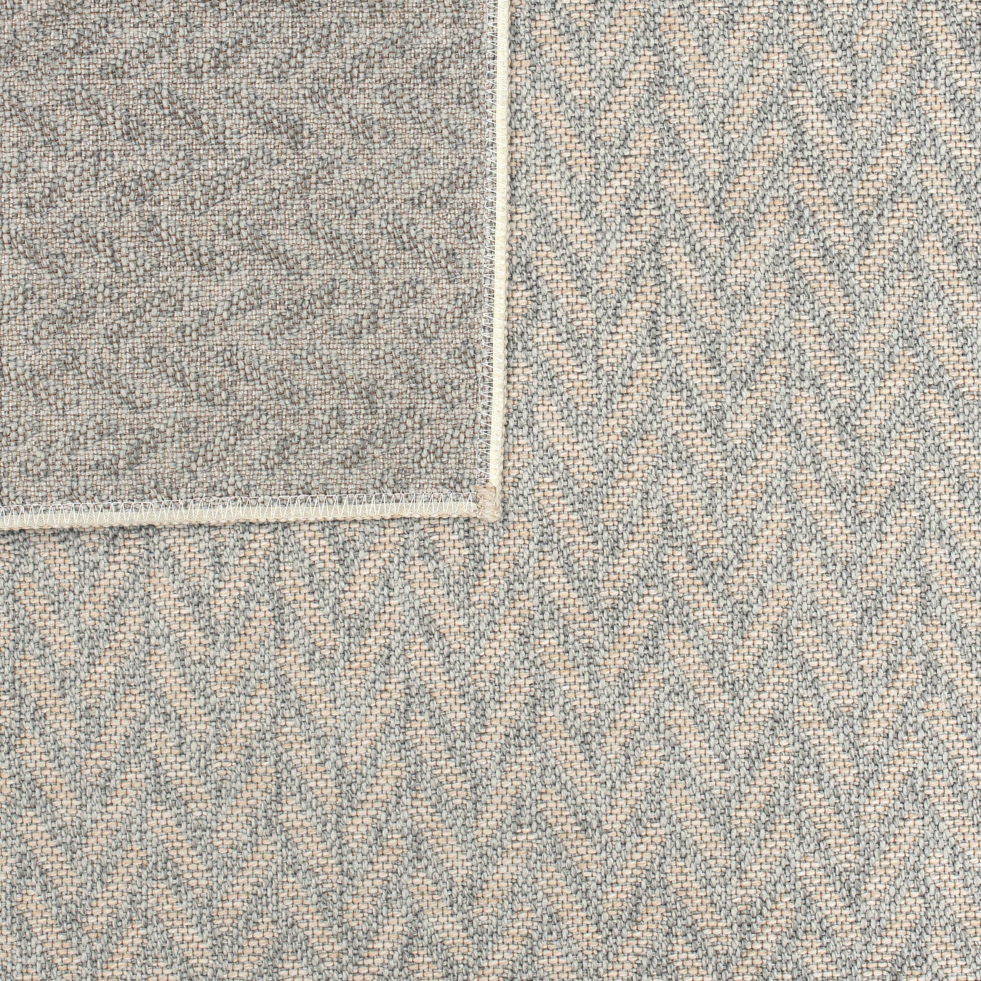 East Green Haussmann Chevron Outdoor Area Rug