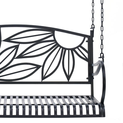 Live Casual Heavy Duty Mariposa Metal Porch Swing