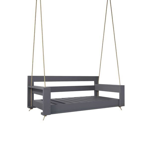 Amish Casual The Danville Daybed Swing, 4 Ft, Dovetail Grey Paint