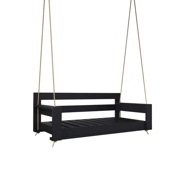 Amish Casual The Danville Daybed Swing, 4 Ft, Black Paint