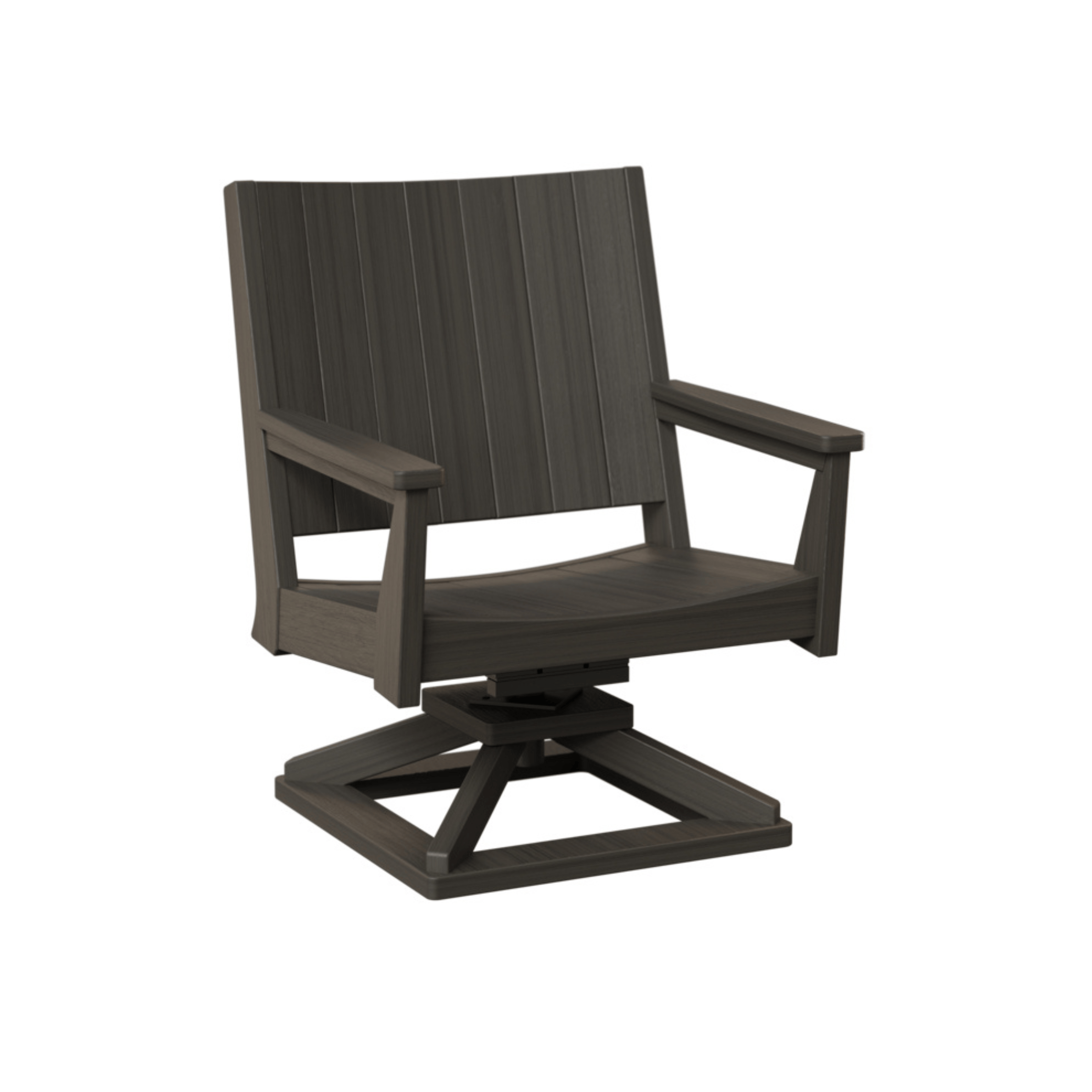 Berlin Gardens Mayhew Chat Poly Lumber Swivel Rocker