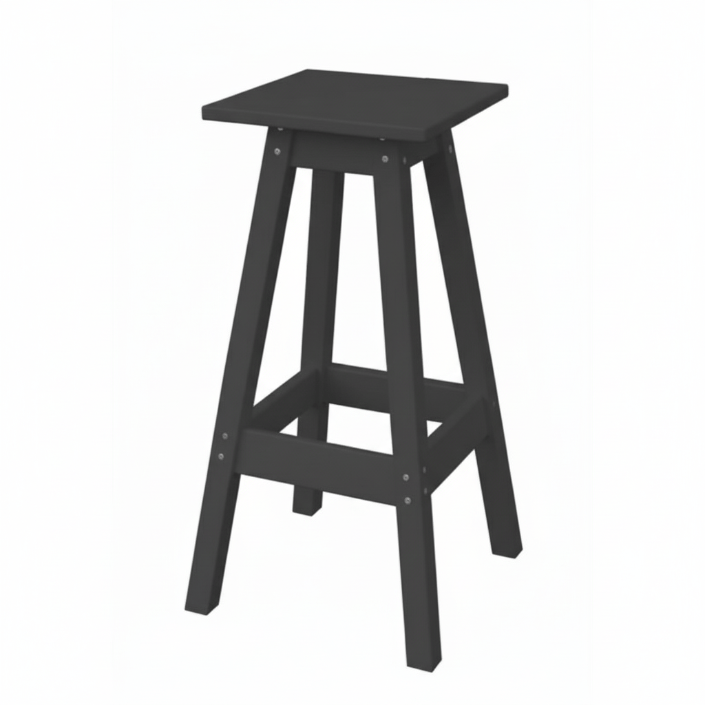 Keystone Amish Co. Poly Square Outdoor Bar Stool