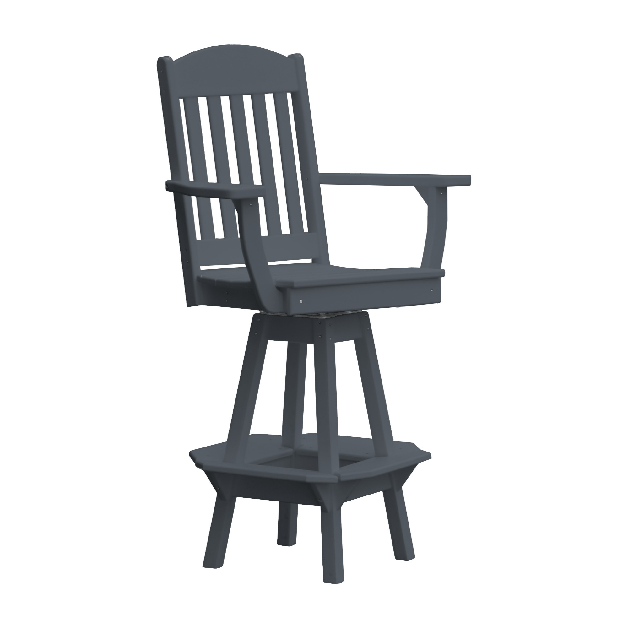 Keystone Amish Co. Classic Poly Composite Swivel Bar Chair