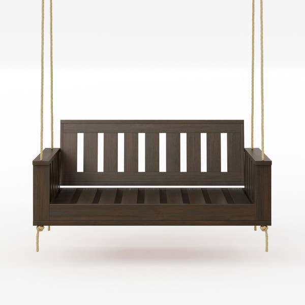 Amish Casual Rockford Daybed Swing Package with Included Cushions, Sofa, Dark Walnut Stain with Clearcoat