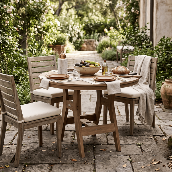 Berlin Gardens Outdoor Round Poly Dining Table