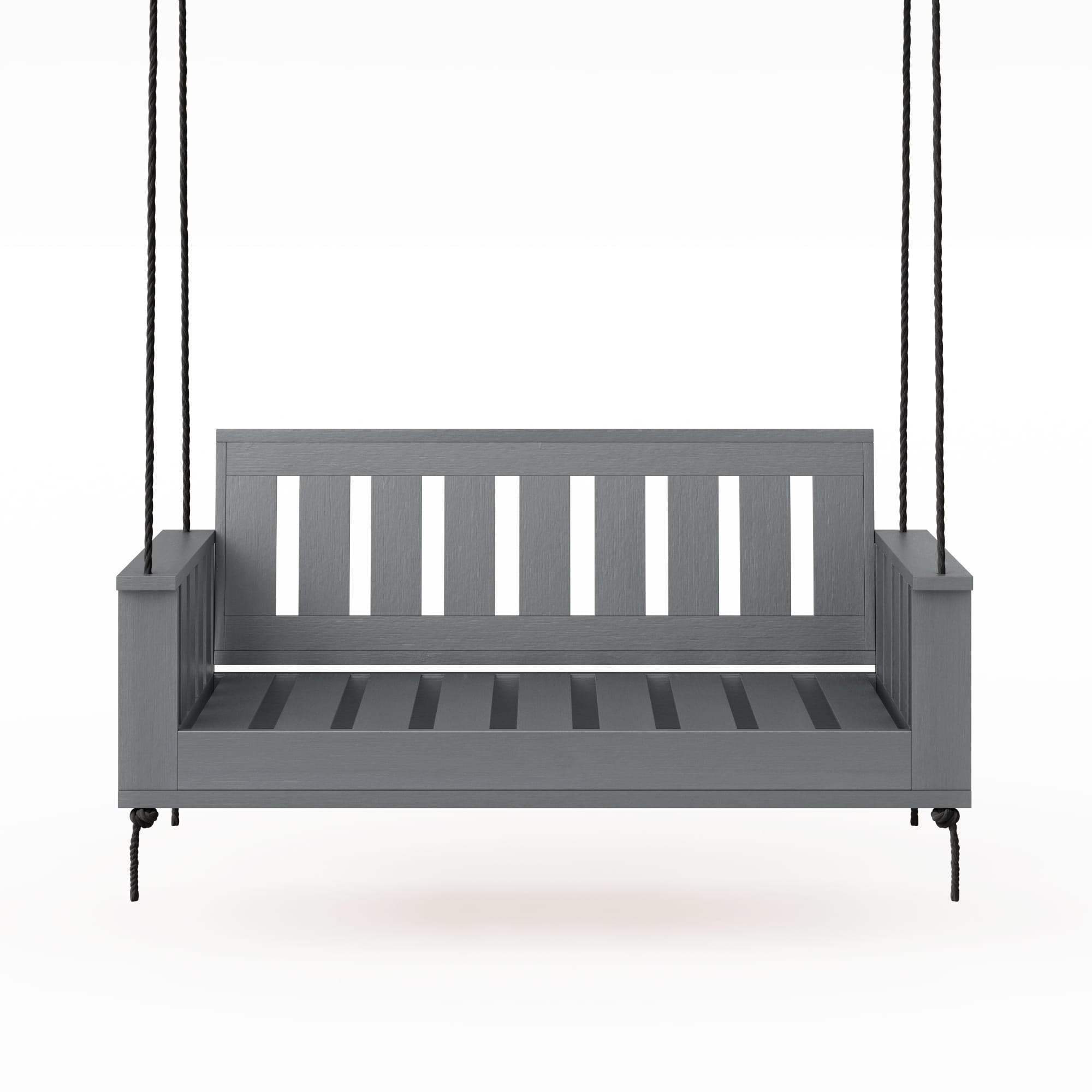 Amish Casual Rockford Daybed Swing Package with Included Cushions, Sofa, Dovetail Grey Paint