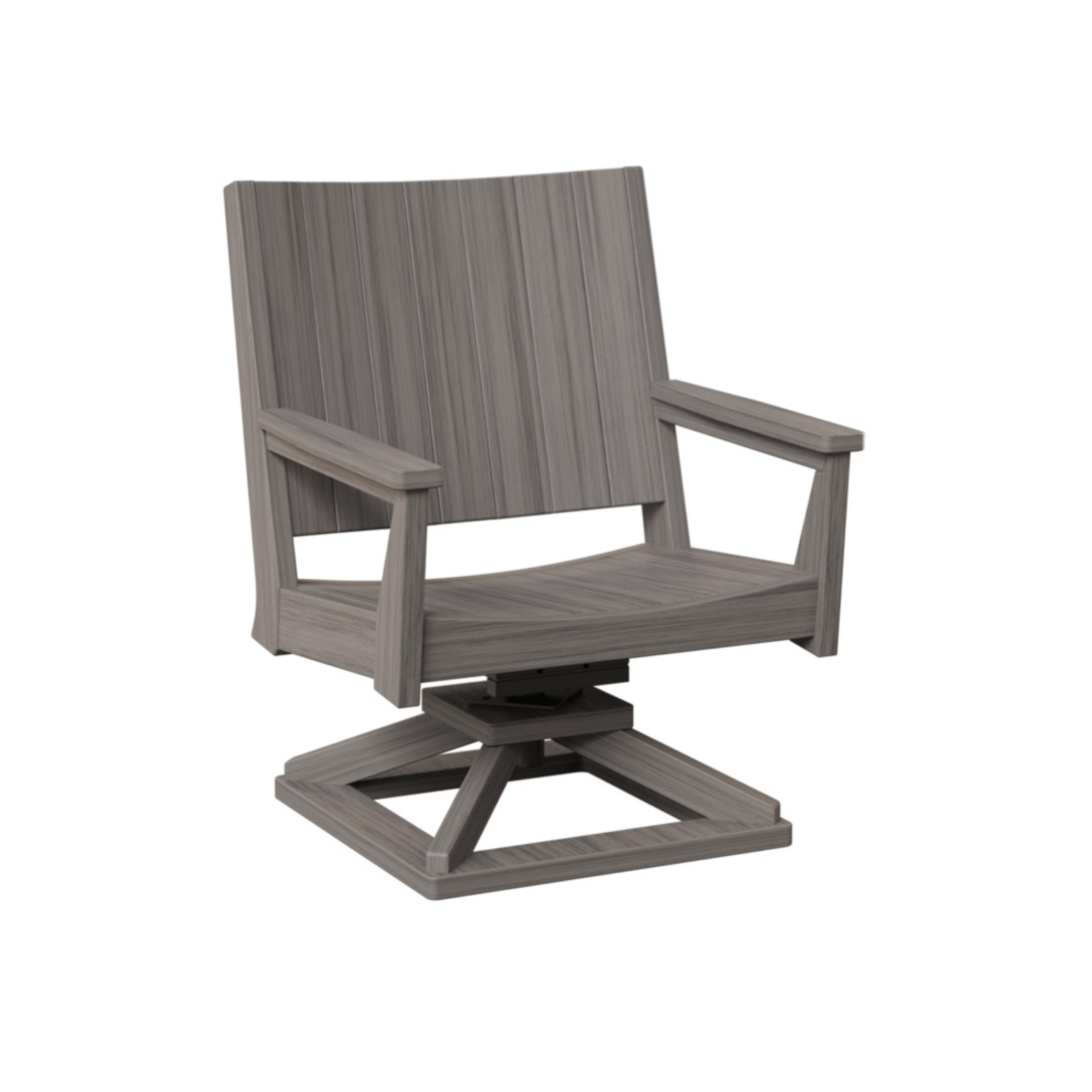 Berlin Gardens Mayhew Chat Poly Lumber Swivel Rocker