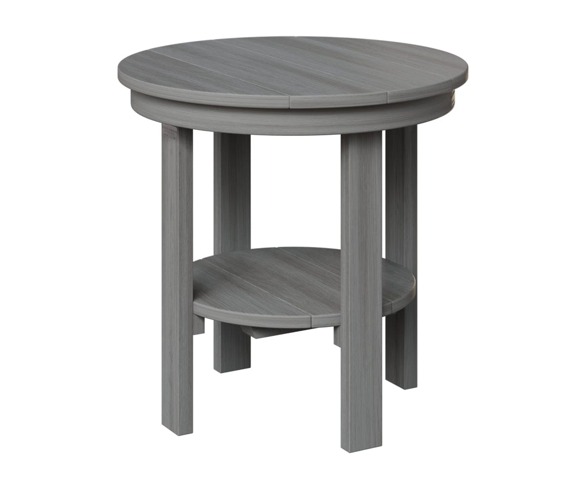 Berlin Gardens Poly Lumber Round End Dining Table