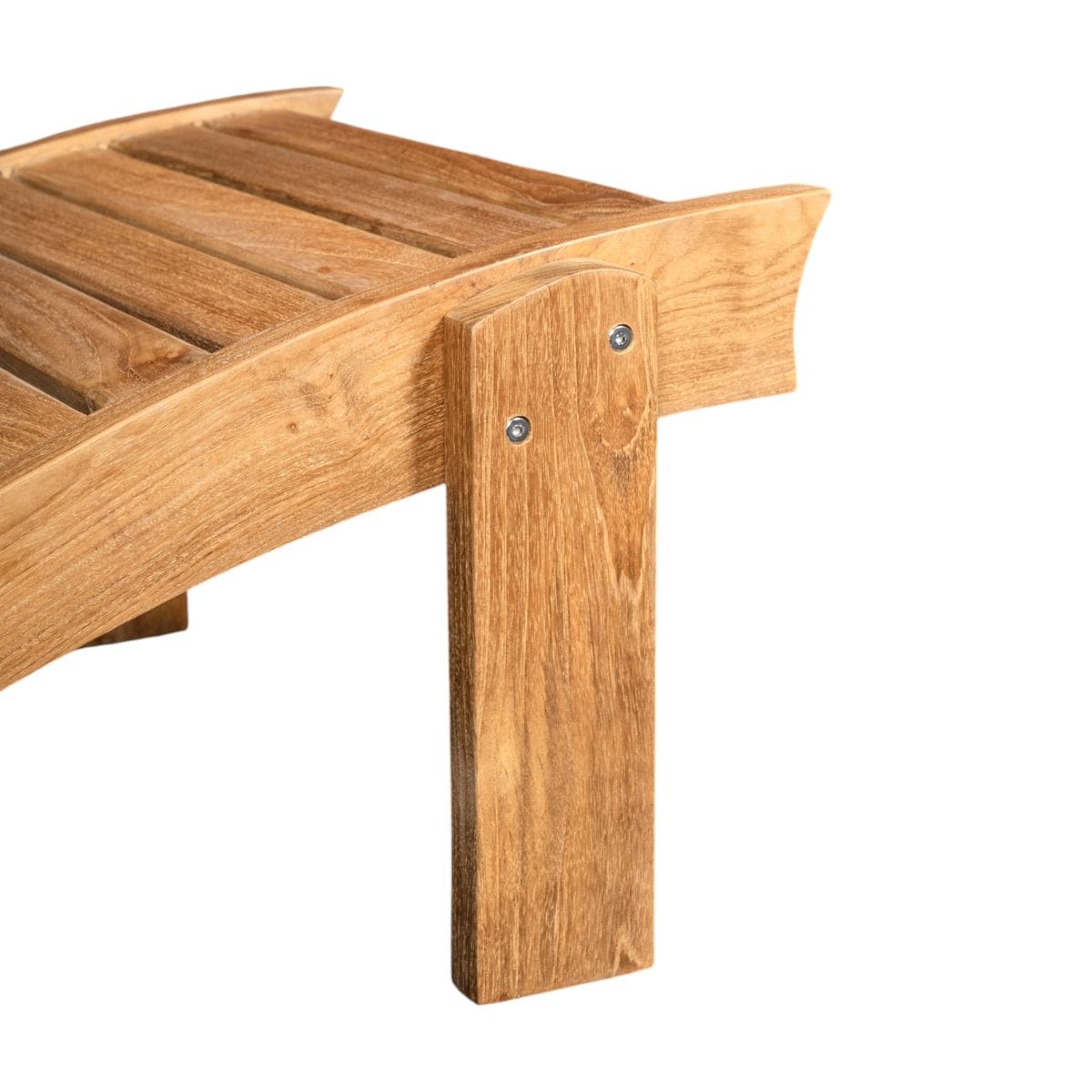East Green Truman Grade-A Teak Adirondack Chair and Ottoman Set