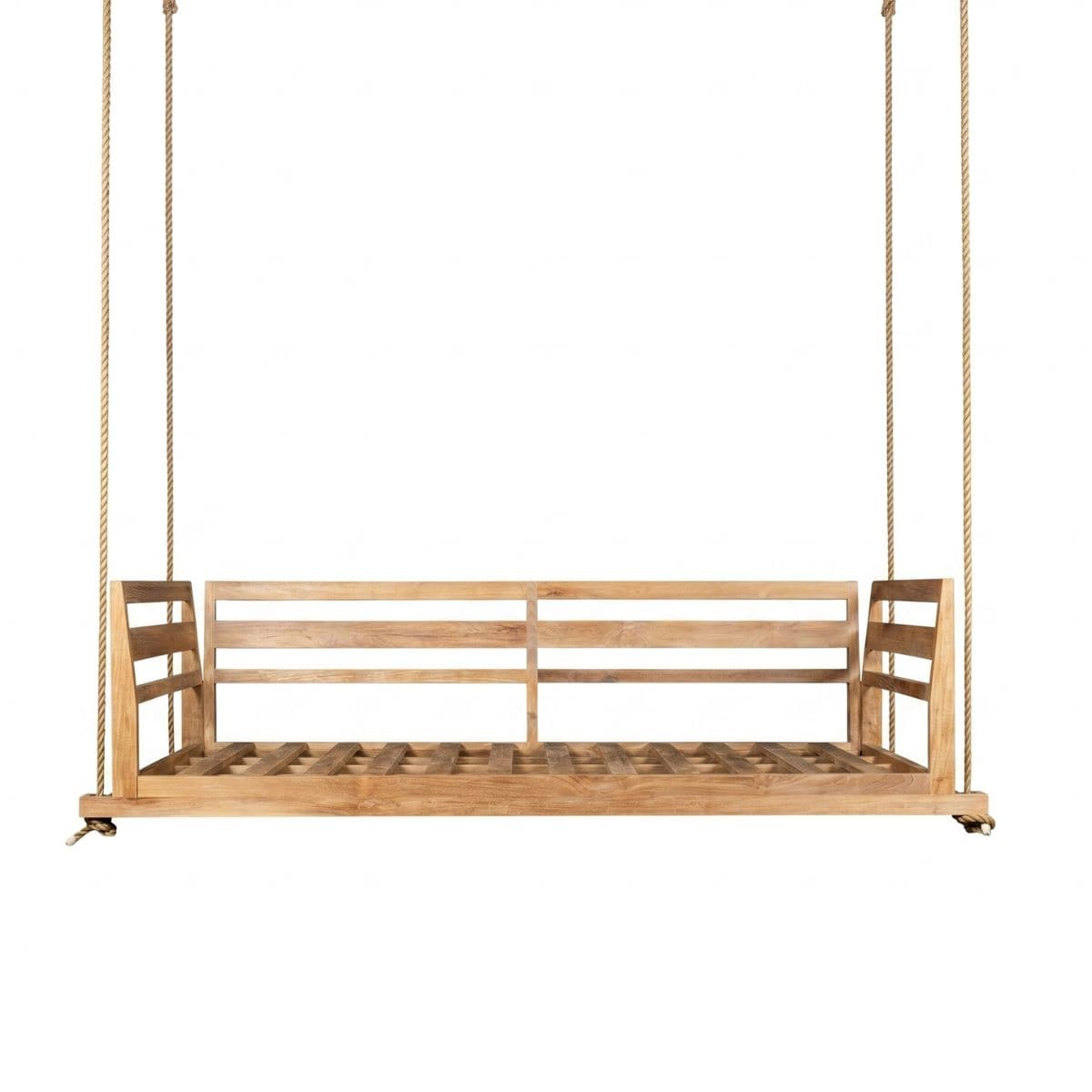 East Green Caldwell Grade-A Teak Twin Porch Swing Bed