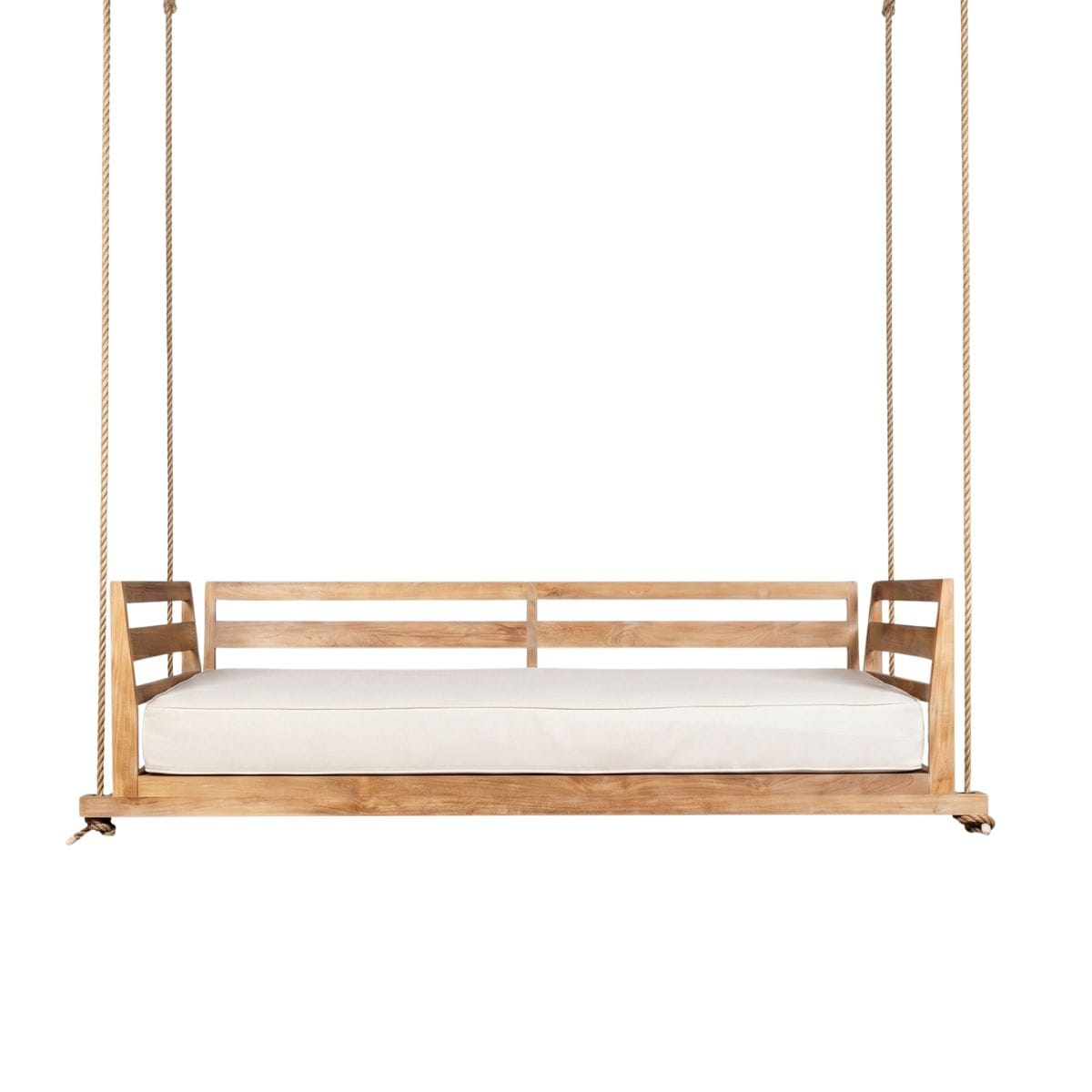 East Green Caldwell Grade-A Teak Twin Porch Swing Bed