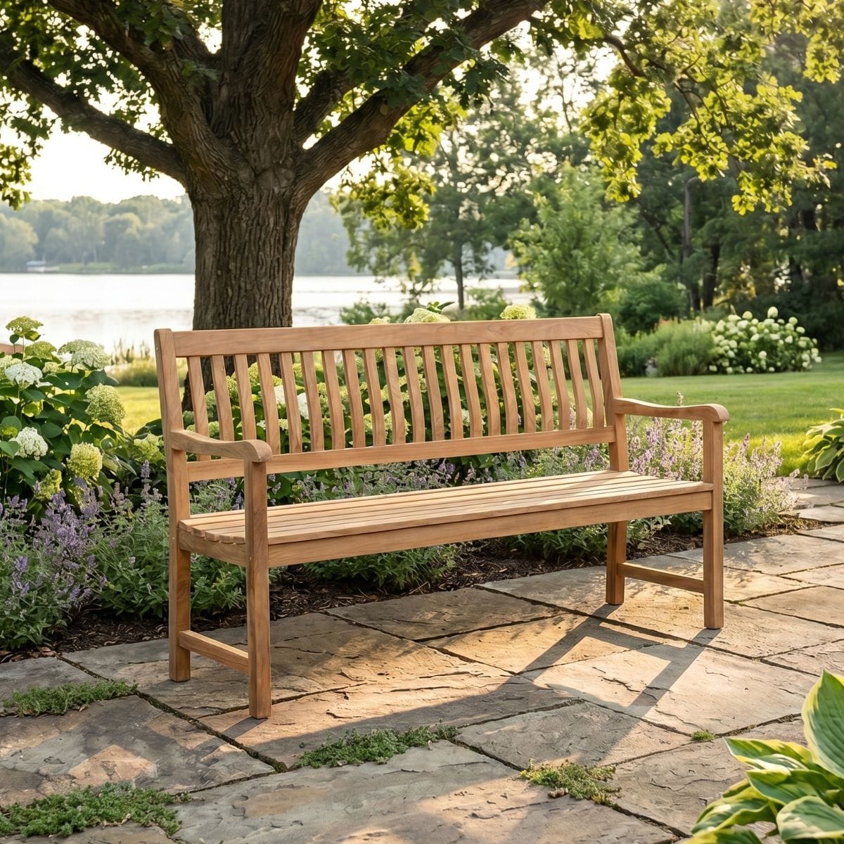 East Green Clearwater Grade-A Teak Outdoor Bench