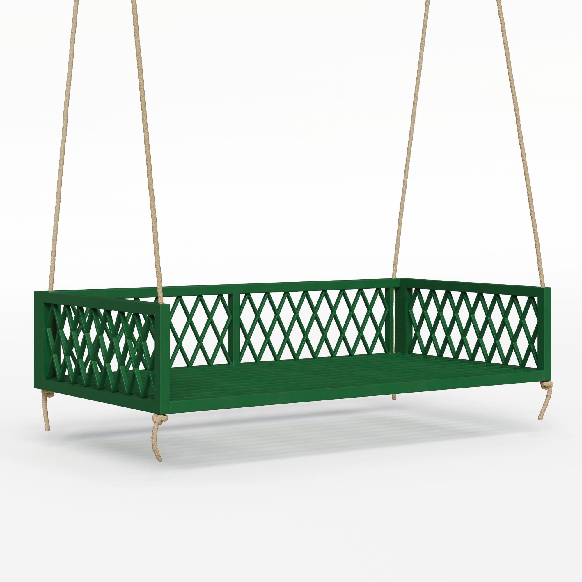 East Green Florence Green Aluminum Porch Swing Bed