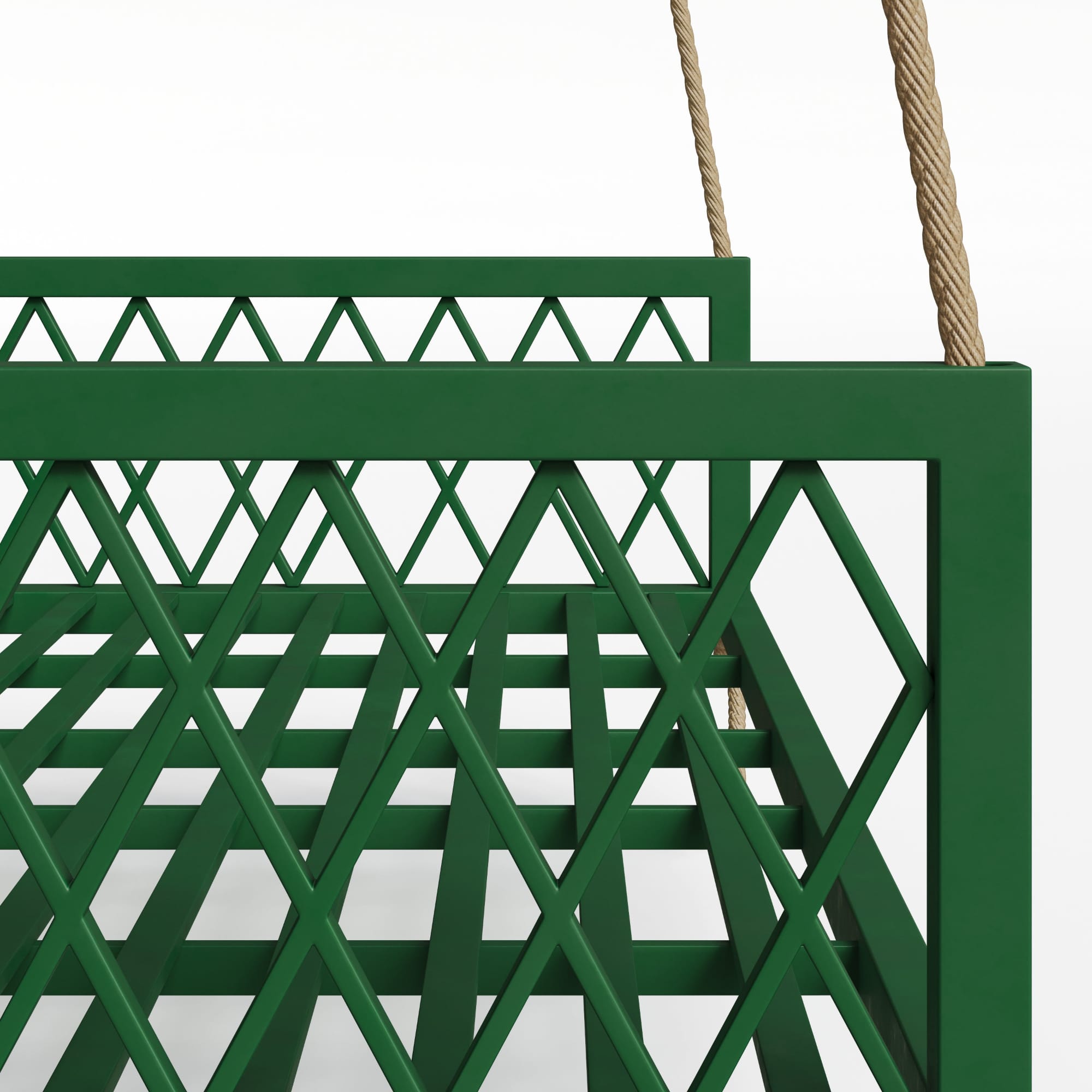 East Green Florence Green Aluminum Porch Swing Bed