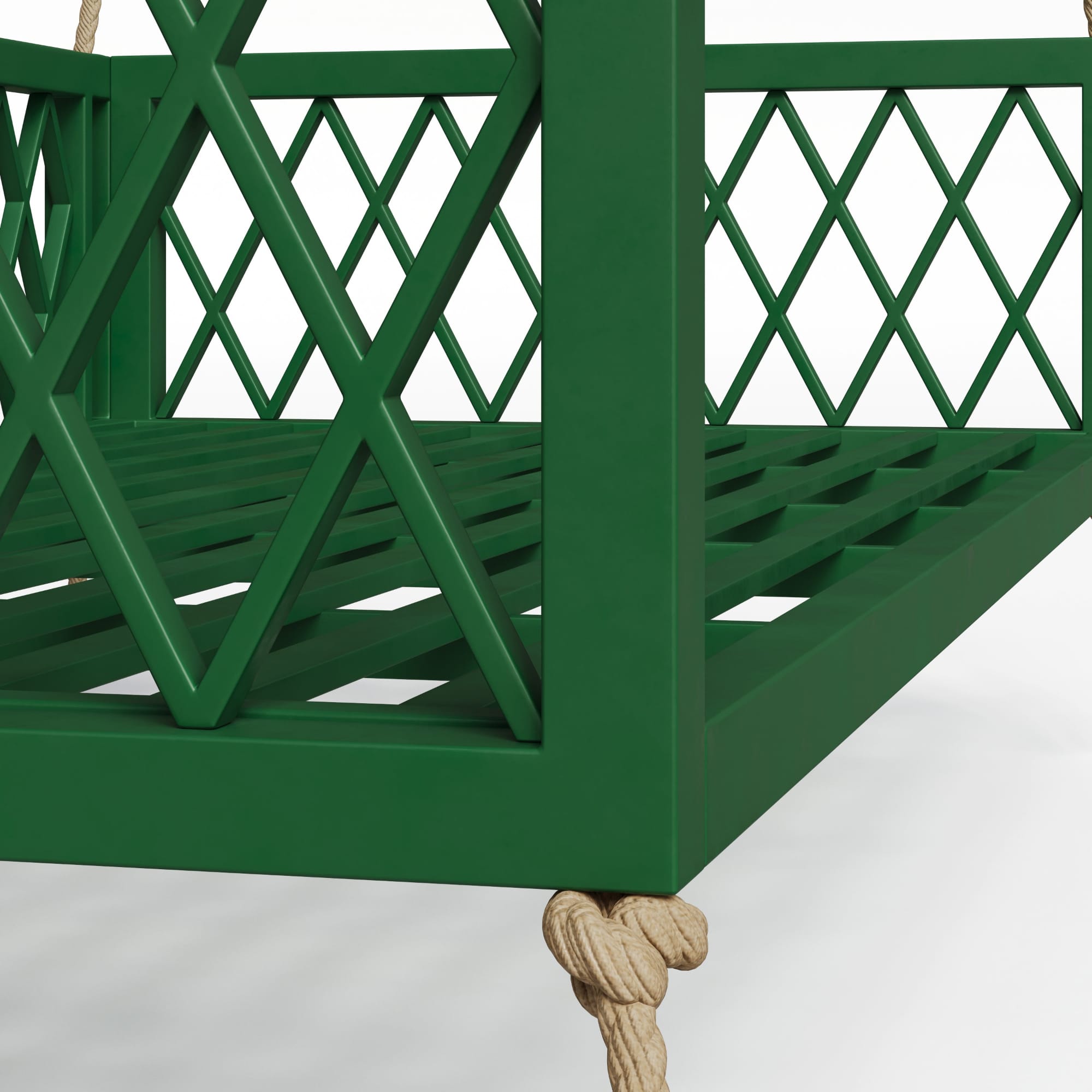 East Green Florence Green Aluminum Porch Swing Bed