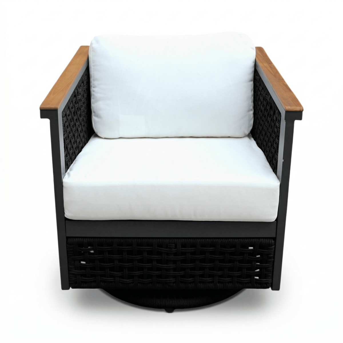 East Green Linden Patio Swivel Chair