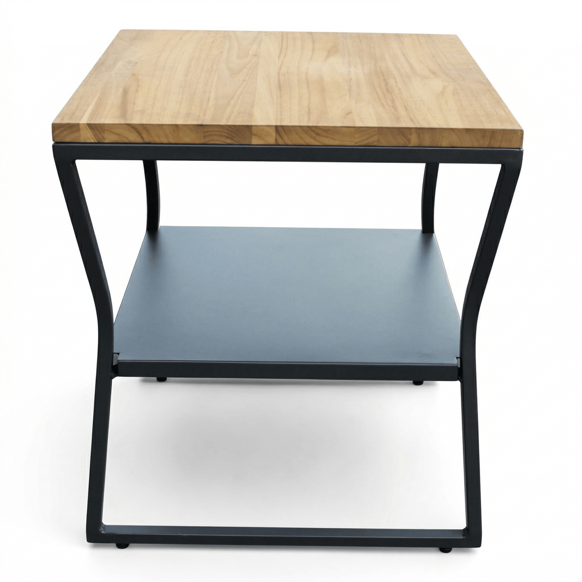 East Green Linden Teak and Aluminum Side Table