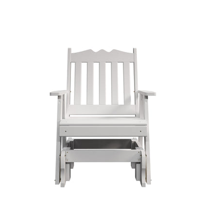 Keystone Amish Co. York Recycled Plastic Porch Glider Chair