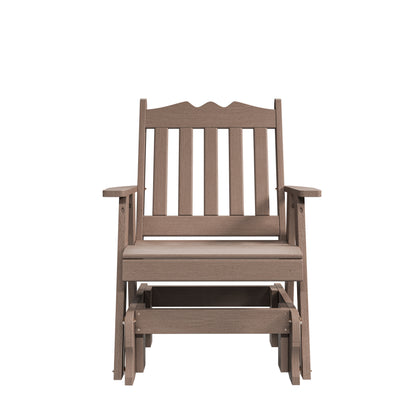 Keystone Amish Co. York Recycled Plastic Porch Glider Chair