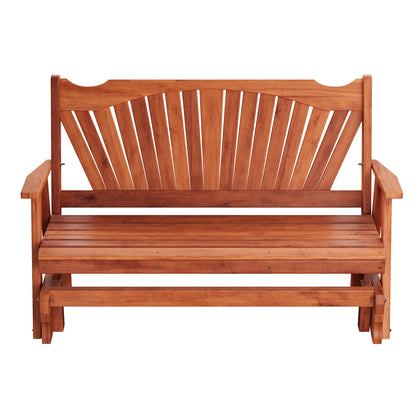 Keystone Amish Co. Sunburst Red Cedar Porch Glider