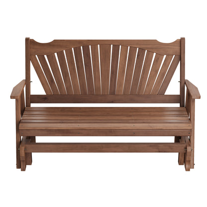 Keystone Amish Co. Sunburst Red Cedar Porch Glider