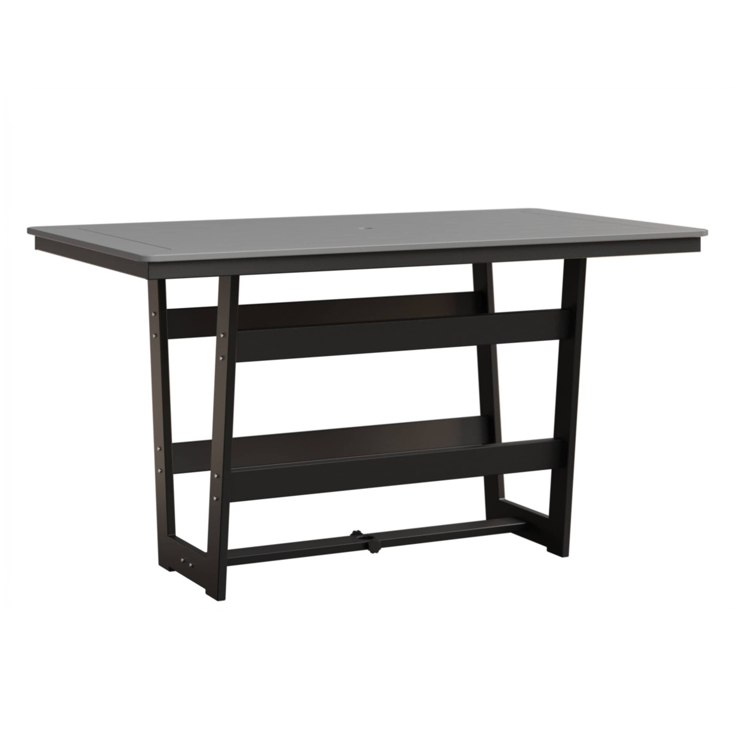 Berlin Gardens Hudson 70" Outdoor Poly Lumber Rectangular Bar Table