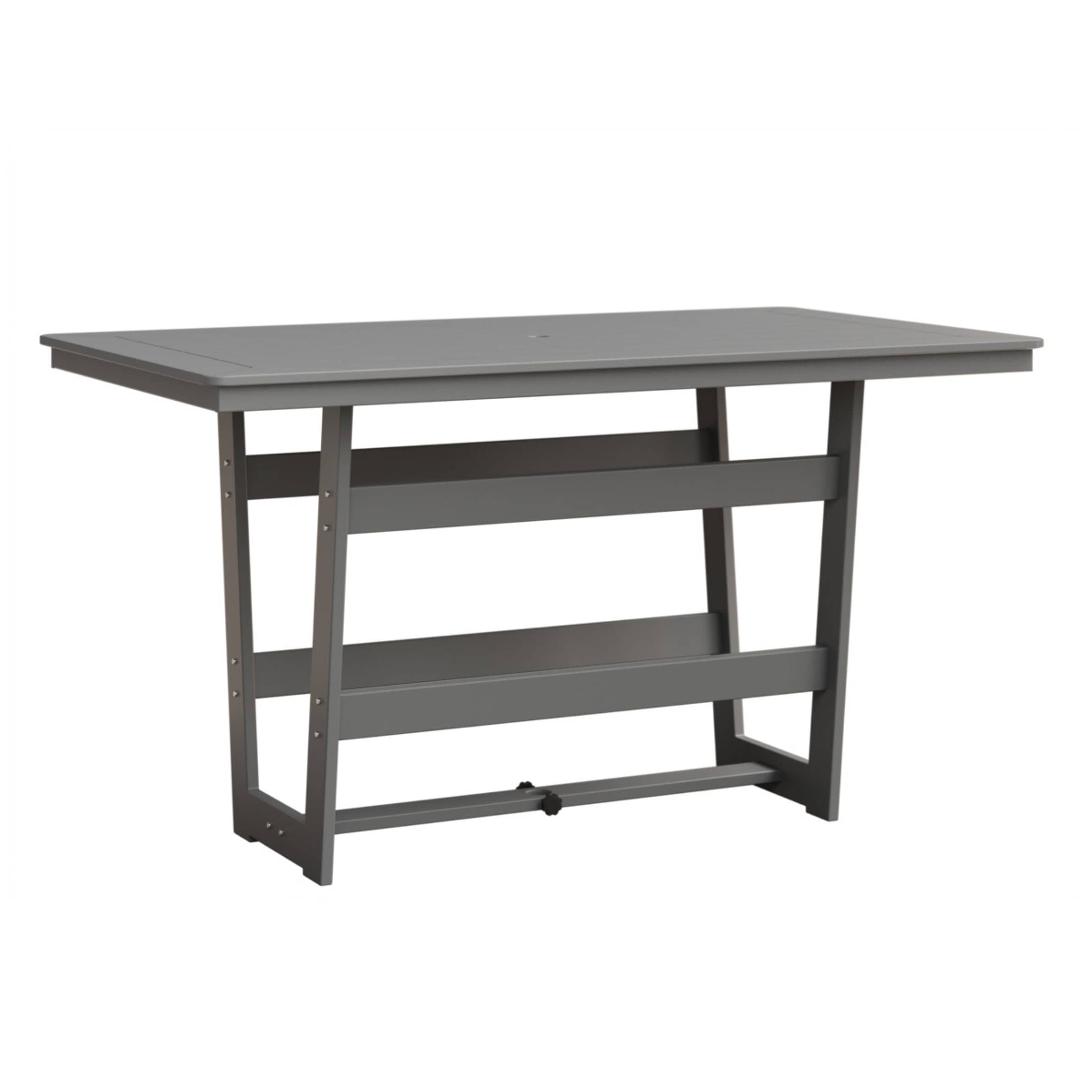Berlin Gardens Hudson 70" Outdoor Poly Lumber Rectangular Bar Table