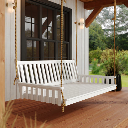 Franklin Recycled Plastic Swing Bed in Bright White