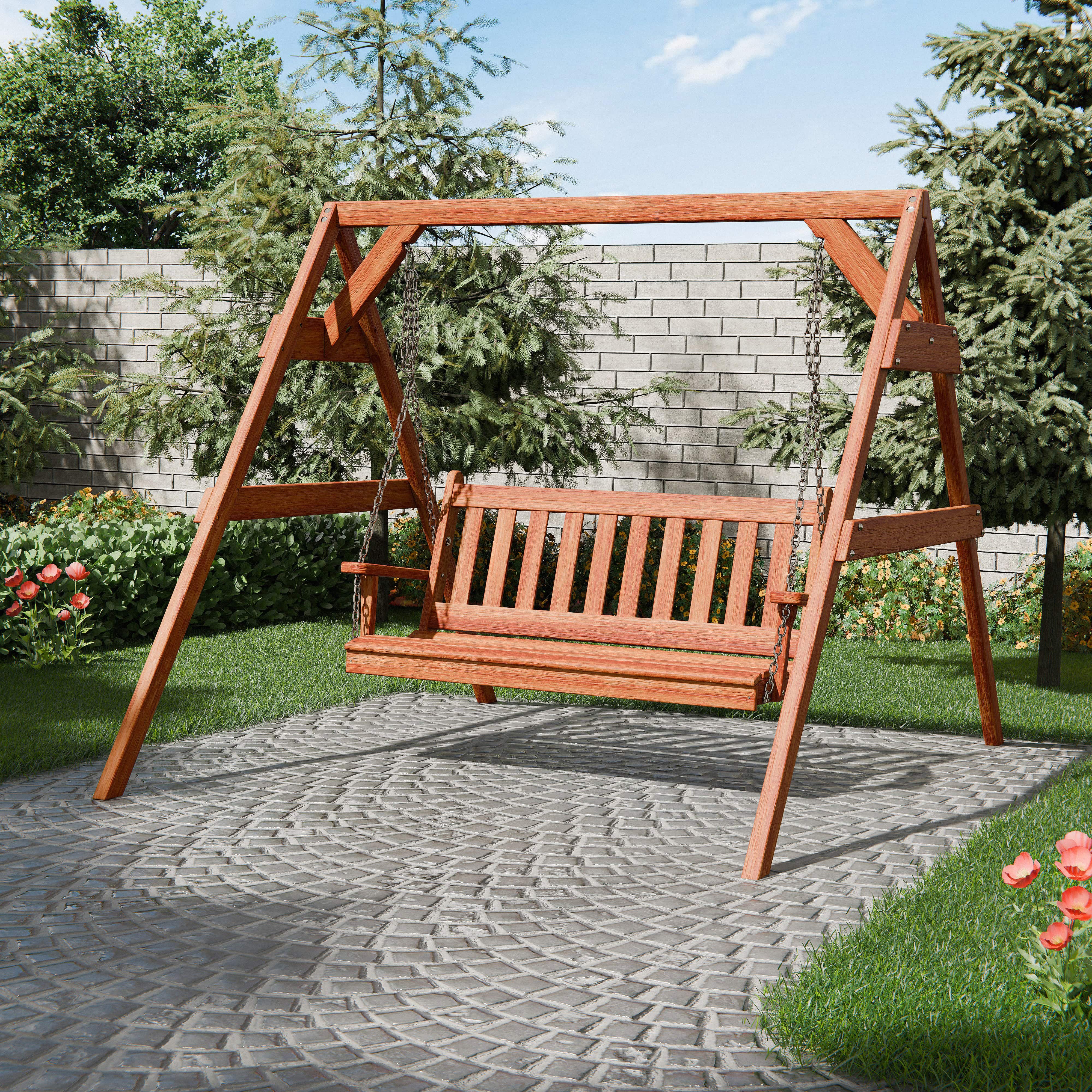 Keystone Amish Franklin Swing And Stand Set