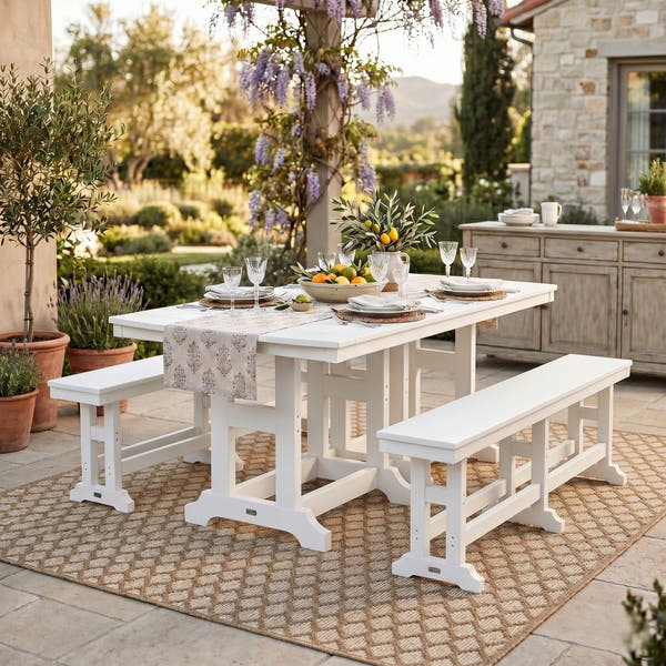 Berlin Gardens Garden Classic Rectangular Poly Lumber Dining Table