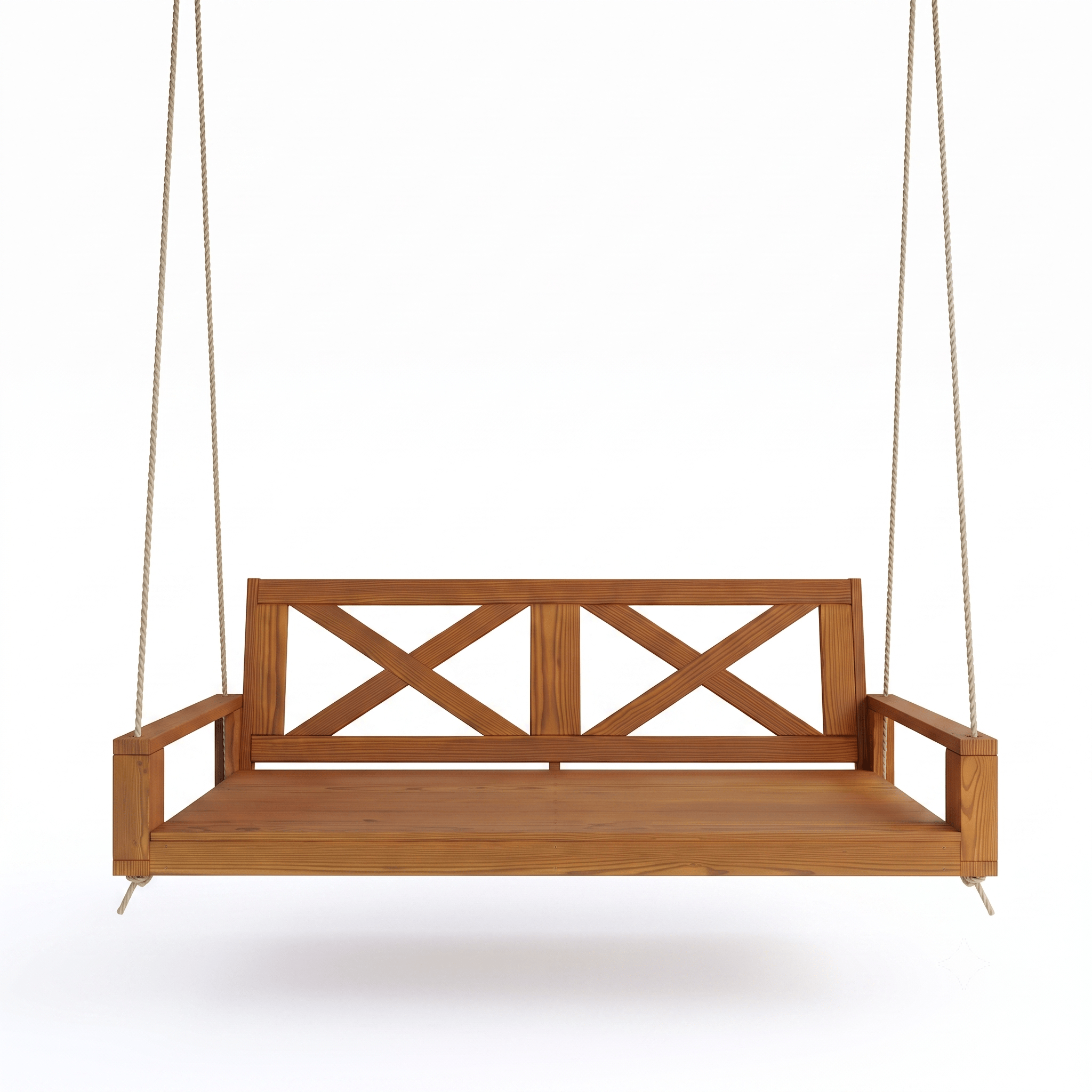 Amish Casual Malvern Porch Swing Bed, Twin Oak