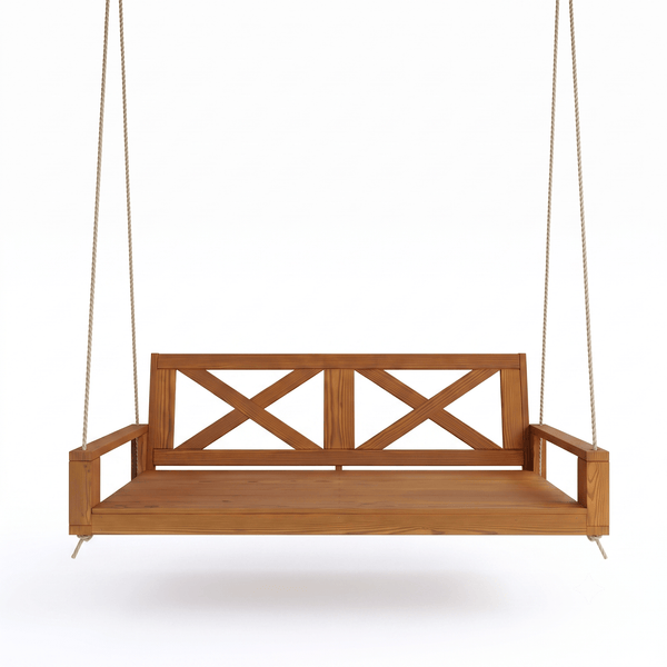Amish Casual Malvern Porch Swing Bed, 4 Ft Oak