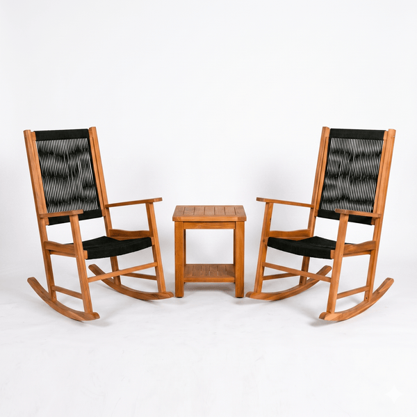 East Green Hudson Rocking Chair Conversation Set