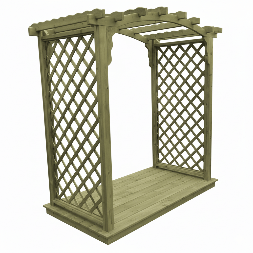Heritage Lawncraft Newberry Cedar Garden Arbor