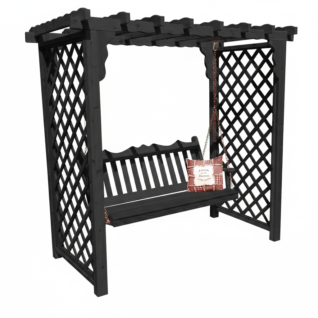 Heritage Lawncraft Manchester Cedar Garden Arbor with Swing