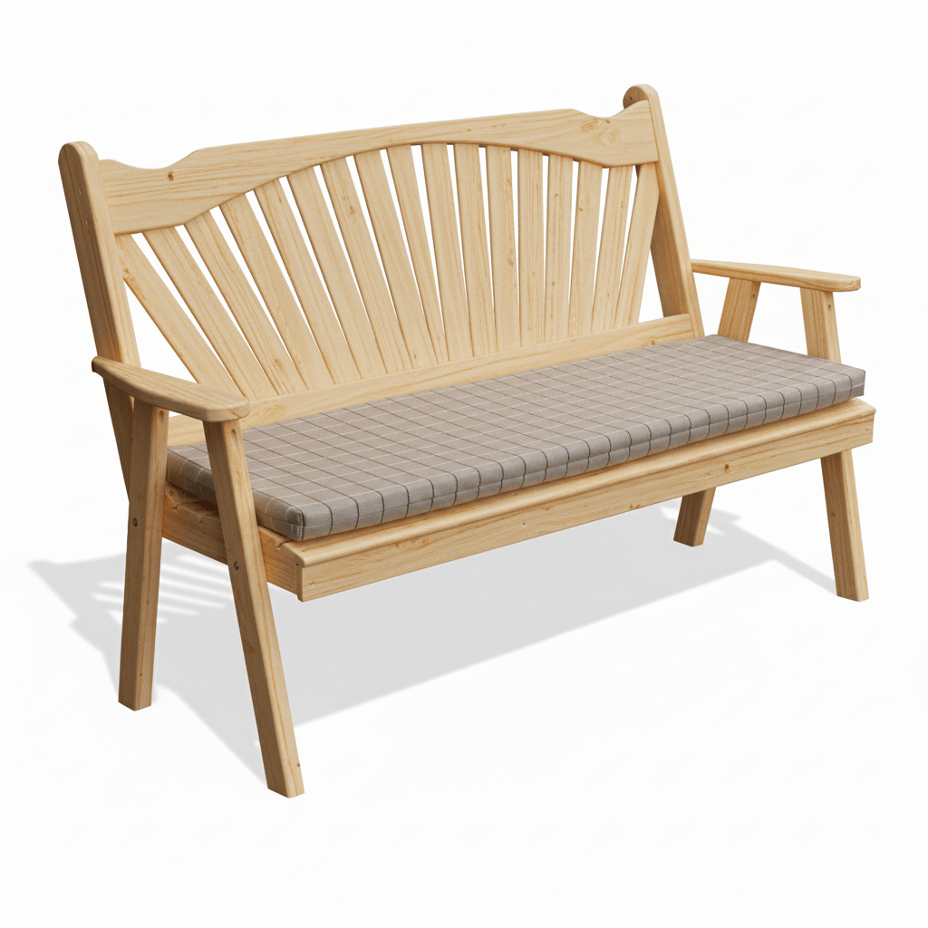 Keystone Amish Co. Sunburst Wooden Garden Bench