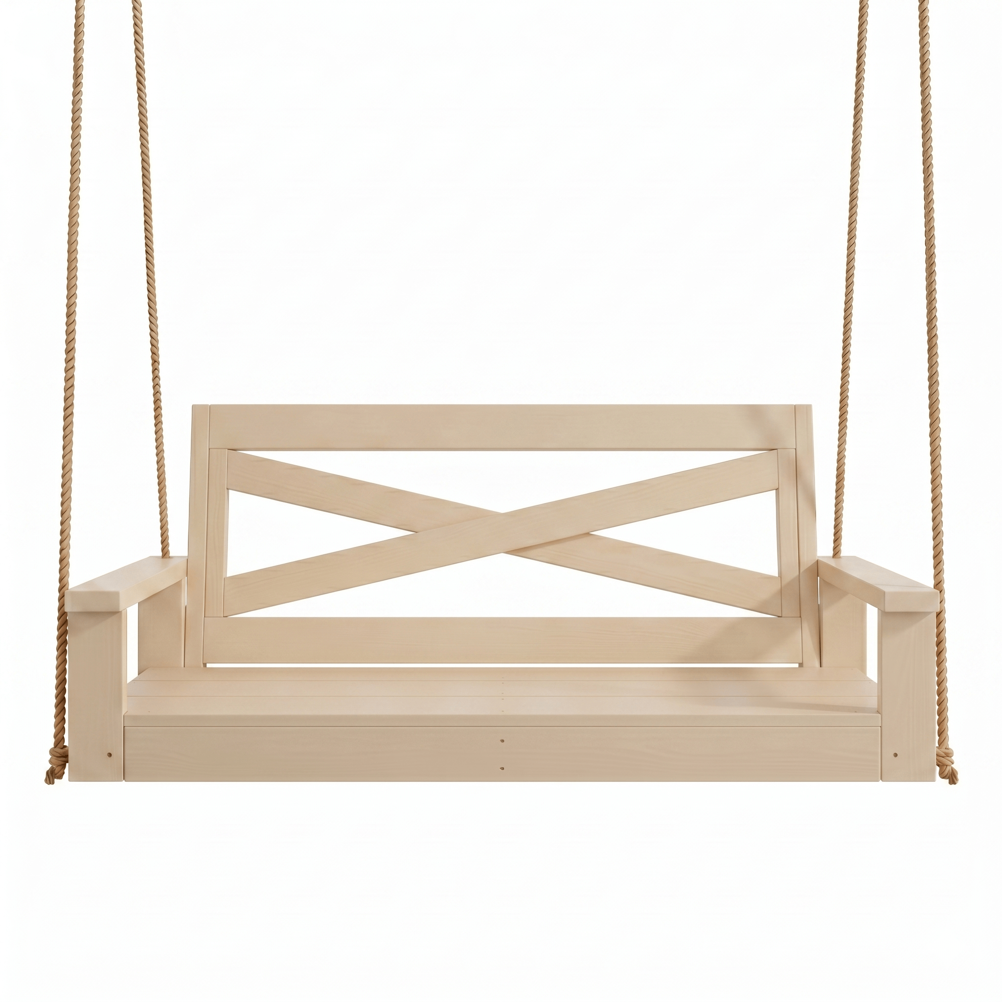 Porchgate Amish Heavy Duty 700 Lb 5-Foot Boardwalk Porch Swing - Relaxed Khaki