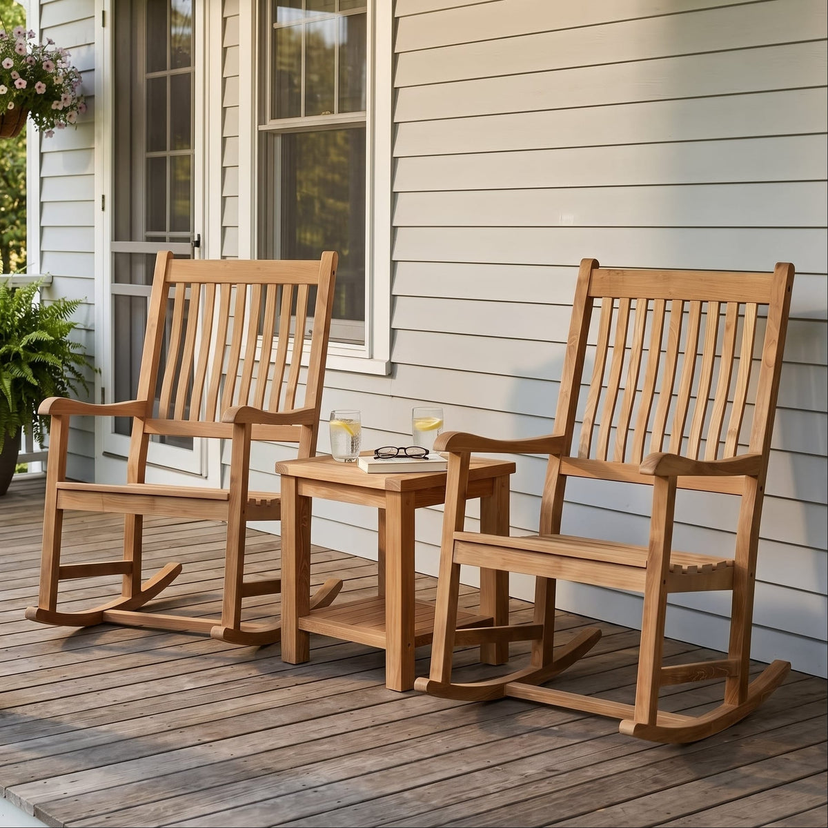 East Green Grayton Rocking Chair Conversation Set