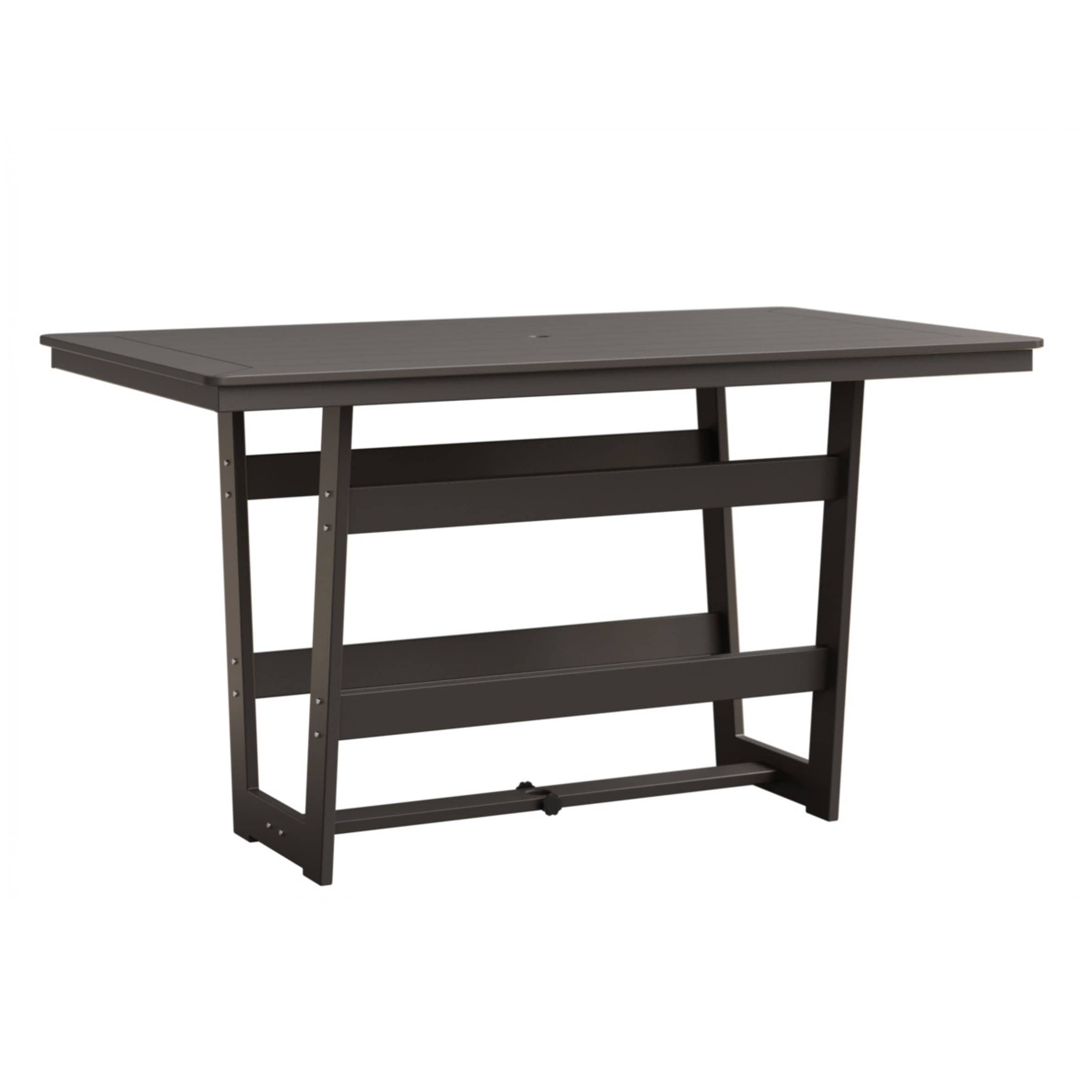Berlin Gardens Hudson 70" Outdoor Poly Lumber Rectangular Bar Table