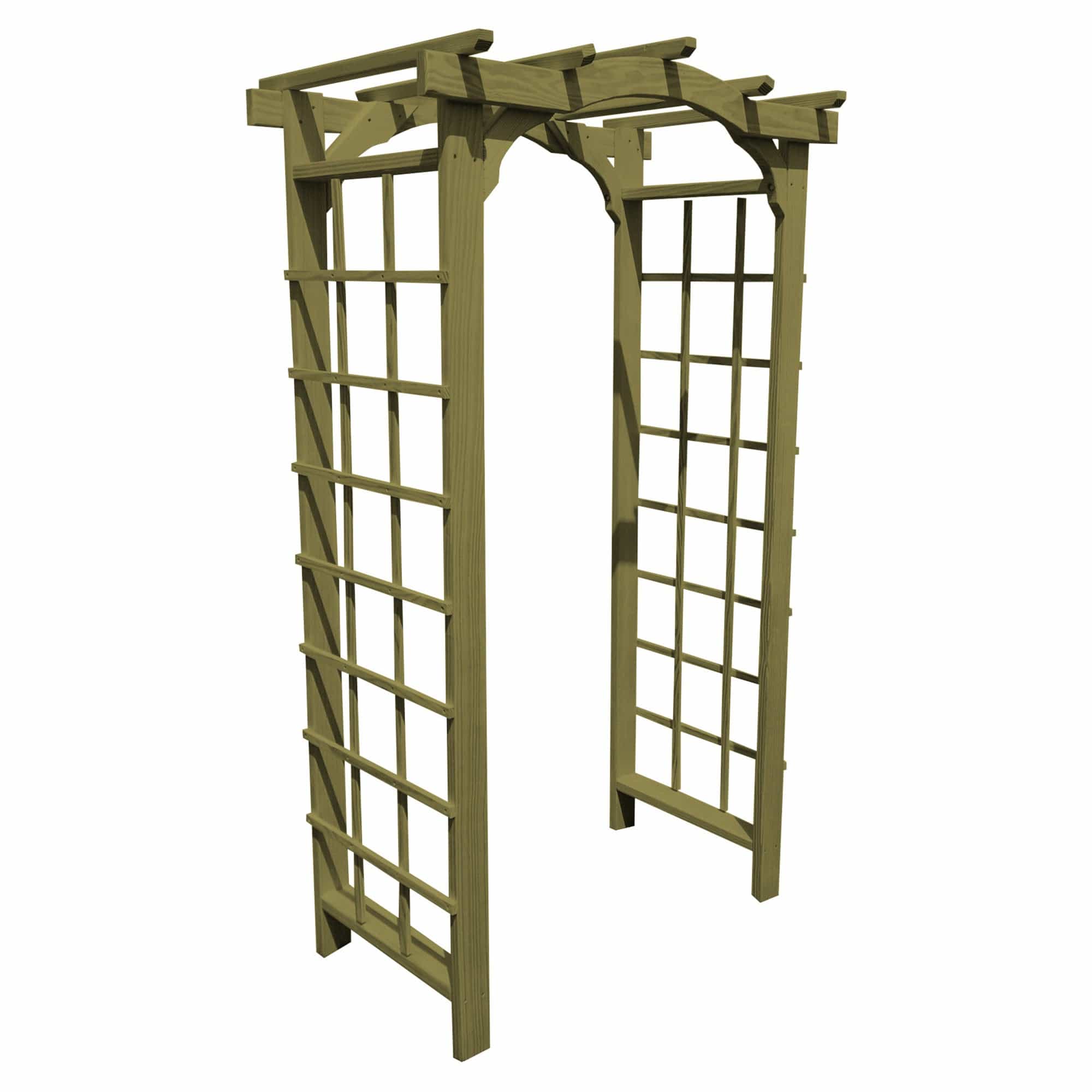 Heritage Lawncraft Newport Pressure Treated Wooden Garden Arbor