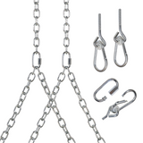 Duty 700 Lb Porch Swing Black Hanging Chain Kit (8 Foot Ceiling