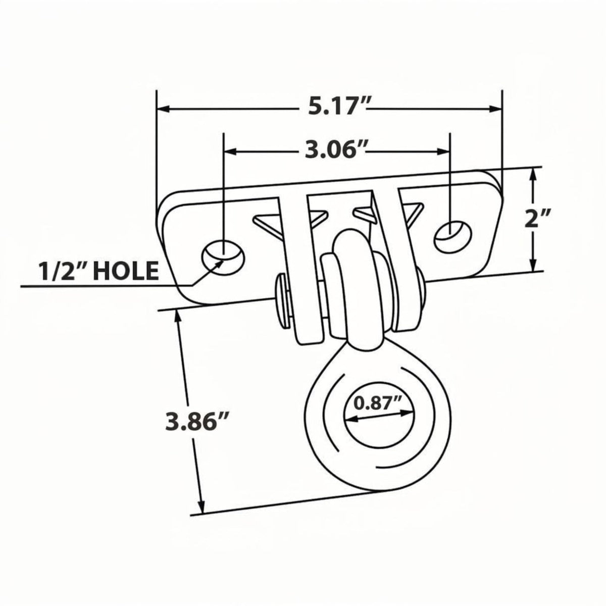 Heavy Duty Porch Swing Hanger Dimensions