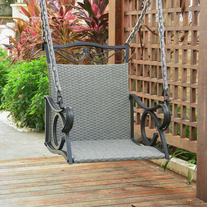 International Caravan Valencia Resin Wicker Swing Chair